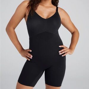 NWT Honeylove Black Mid-Thigh Bodysuit Shapewear Women's Size 1X